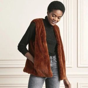 Stella & Dot Faux Fur Vest Size XL